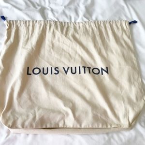 Authentic Louis Vuitton Drawstring large dust bag